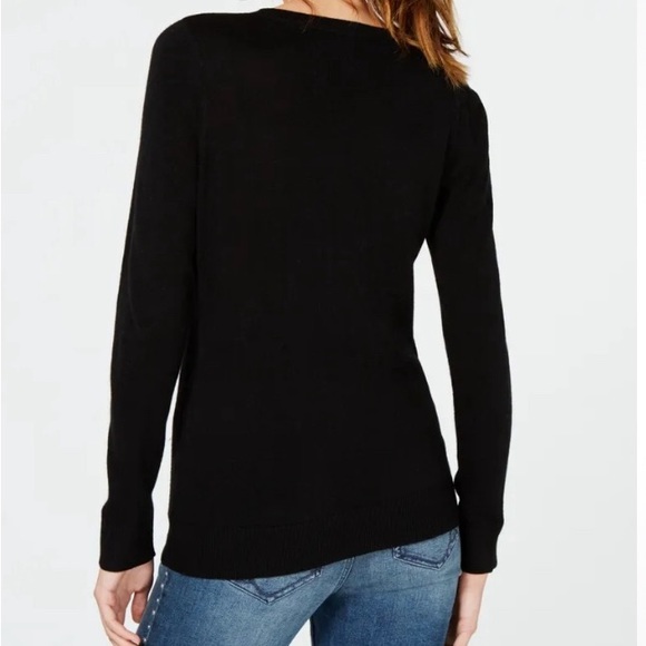 INC Embellished Pear/Rhinestone Dream Away Pullover Sweater - Picture 2 of 8